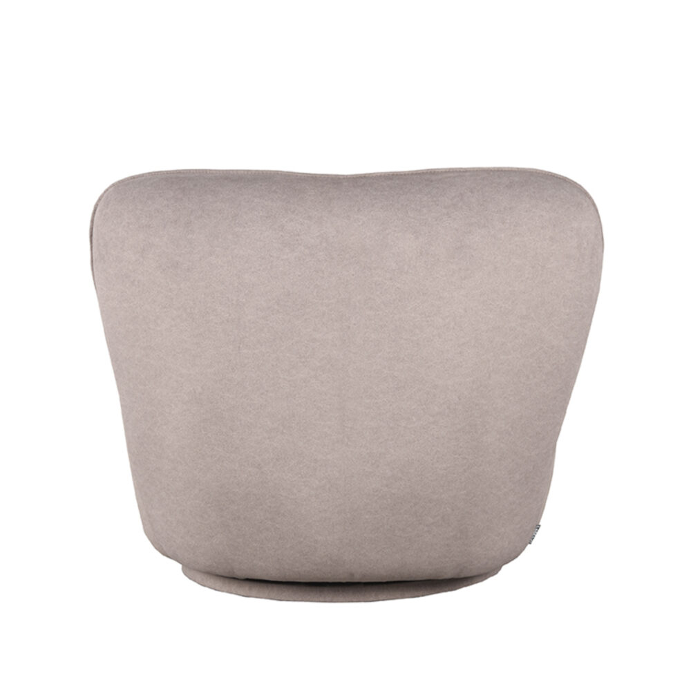 LABEL51 Fauteuil Bunny - Taupe - Microfiber - One Size
