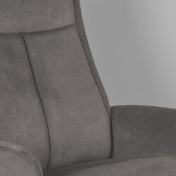LABEL51 Fauteuil Bergen - Antraciet - Cosmo - Excl. Hocker
