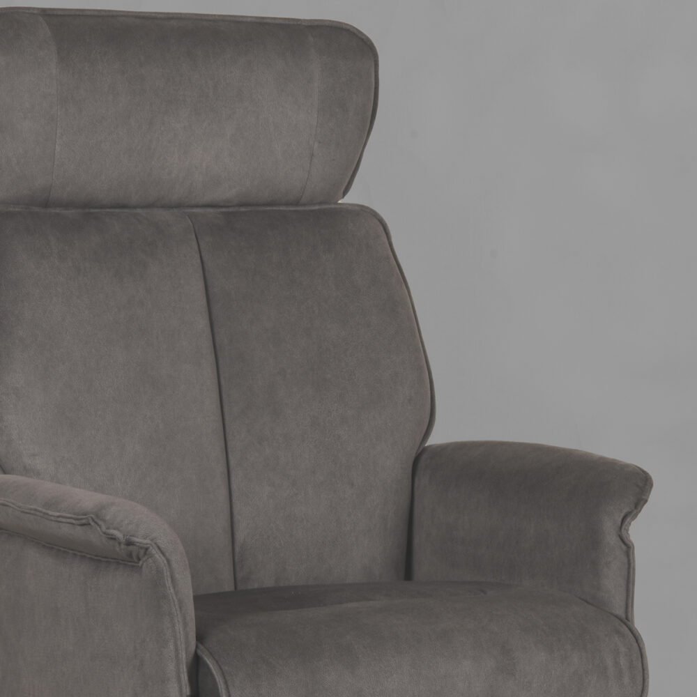 LABEL51 Fauteuil Verdal - Antraciet - Cosmo - Excl. Hocker