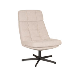 LABEL51 Fauteuil Alvar - Naturel - Boucle - Excl. Hocker