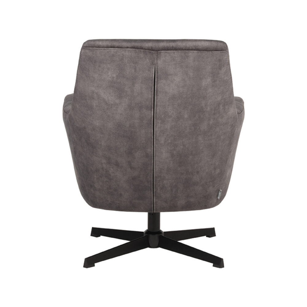Fauteuil Toby | Antraciet | Velours