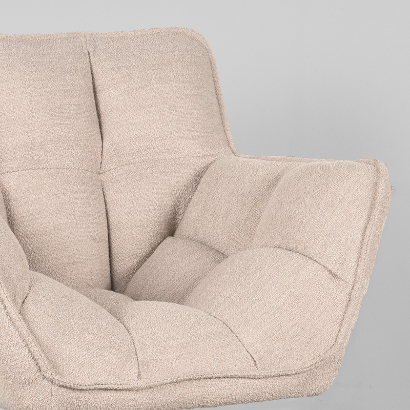 LABEL51 Fauteuil Ian - Naturel - Boucle - One Size