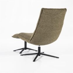Fauteuil Marcus met voetenbank – groen Baquer