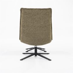 Fauteuil Marcus met voetenbank – groen Baquer
