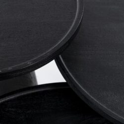 Bijzettafel Ron 46×49 – zwart