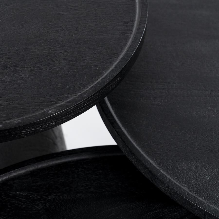 Bijzettafel Ron 46×49 – zwart