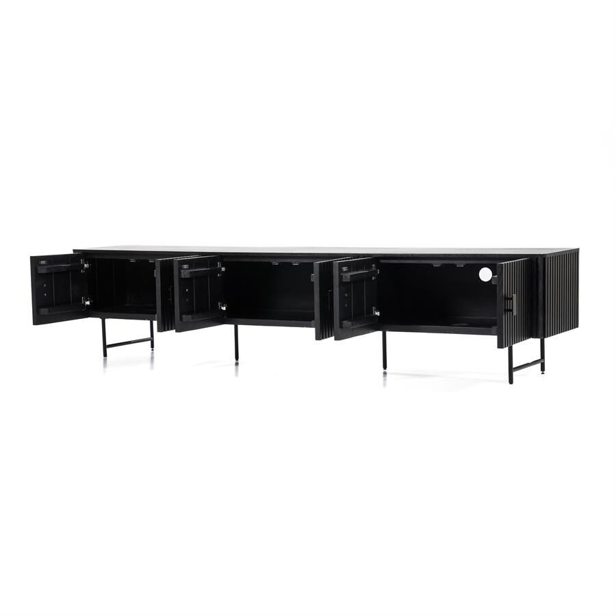 TV meubel Remi 6-drs. – zwart