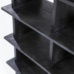 Boekenkast Oliver 120x40x220 – zwart