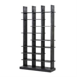 Boekenkast Oliver 120x40x220 – zwart