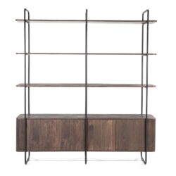 Wandkast James 4drs. – bruin