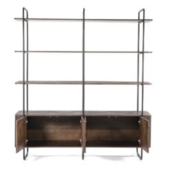 Wandkast James 4drs. – bruin