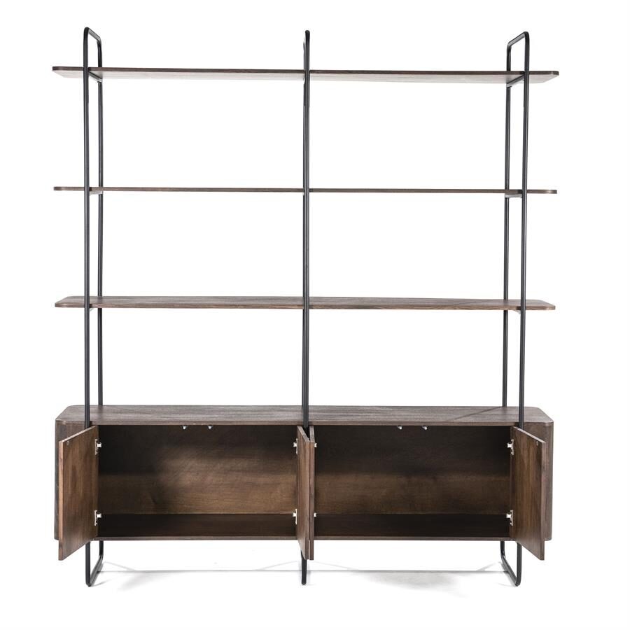 Wandkast James 4drs. – bruin