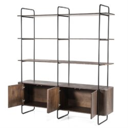 Wandkast James 4drs. – bruin