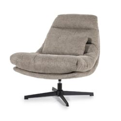 Fauteuil Cooper met kussen – bruin Houston