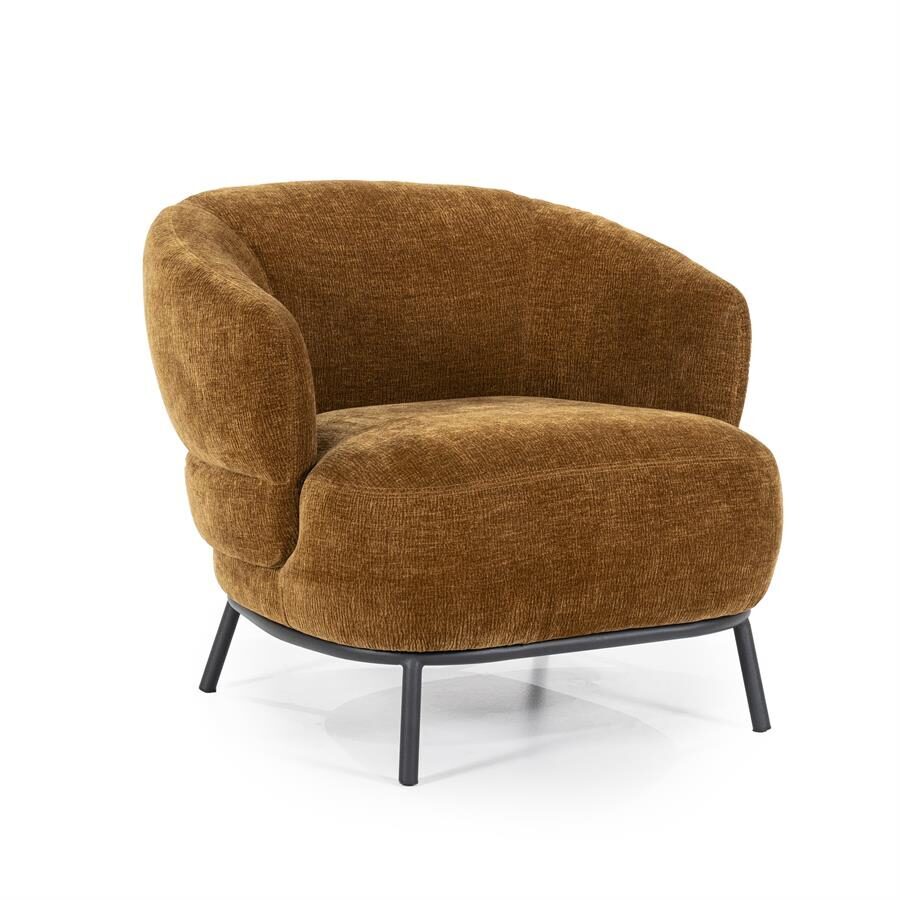 Fauteuil David – mosterd Safari