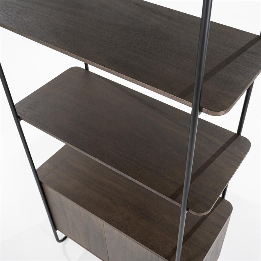 Wandkast James 2drs. – bruin