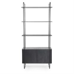 Wandkast James 2drs. – zwart