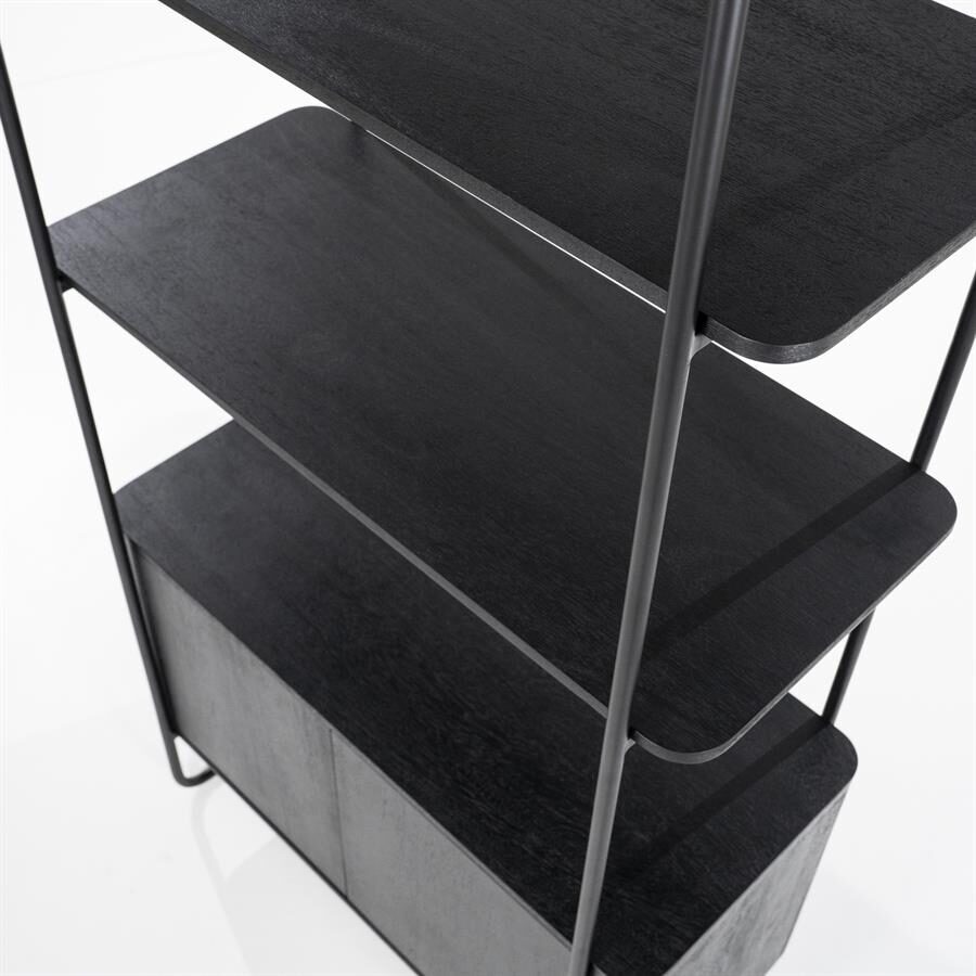 Wandkast James 2drs. – zwart