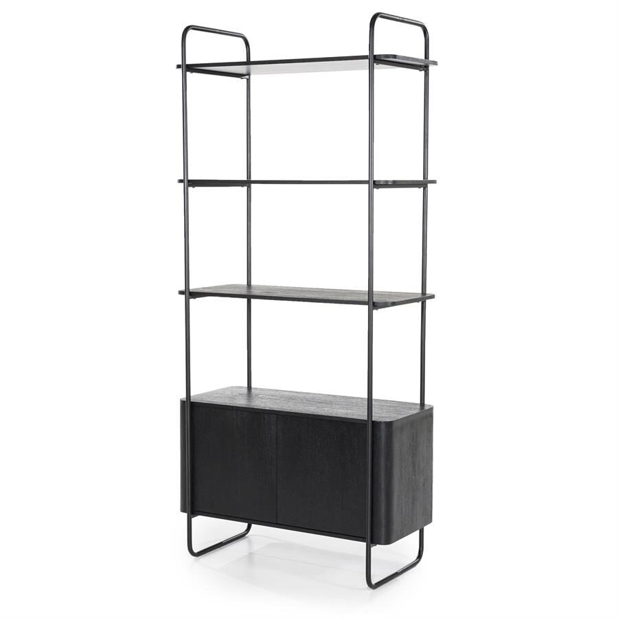 Wandkast James 2drs. – zwart