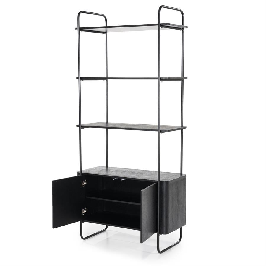Wandkast James 2drs. – zwart