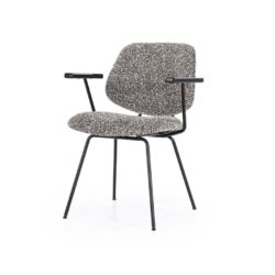 Stoel Jon met arml – taupe Maywood