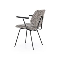 Stoel Jon met arml – taupe Maywood