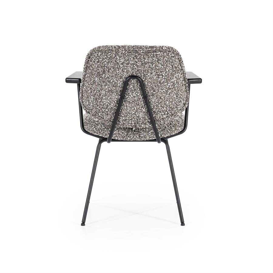 Stoel Jon met arml – taupe Maywood