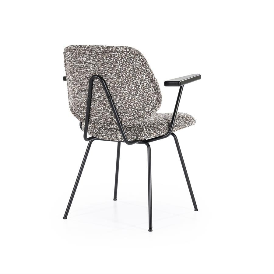 Stoel Jon met arml – taupe Maywood