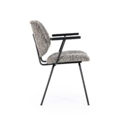 Stoel Jon met arml – taupe Maywood