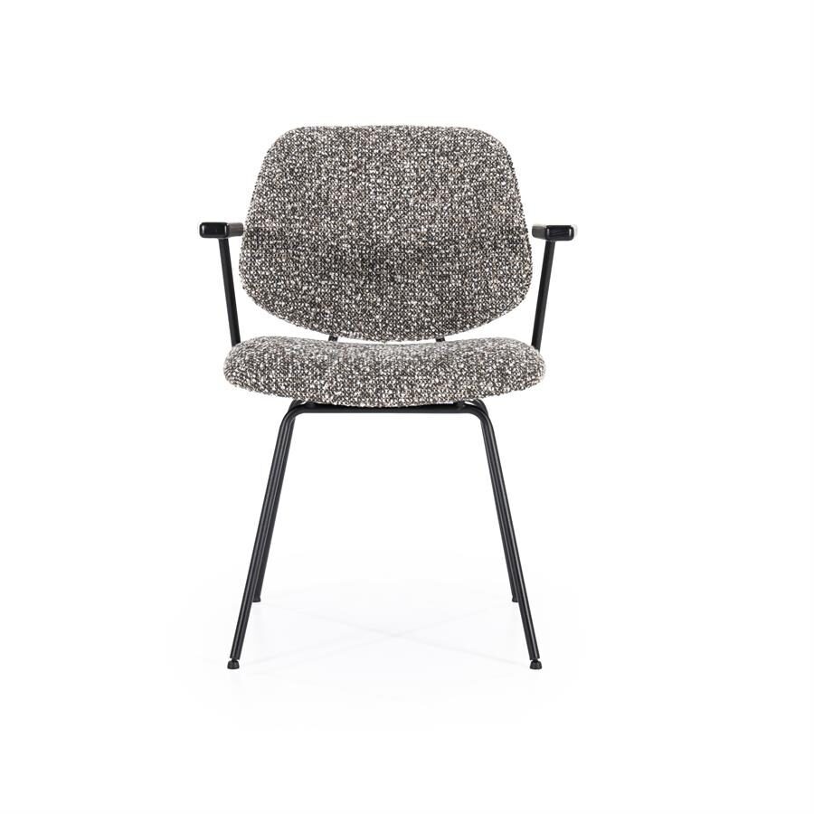 Stoel Jon met arml – taupe Maywood