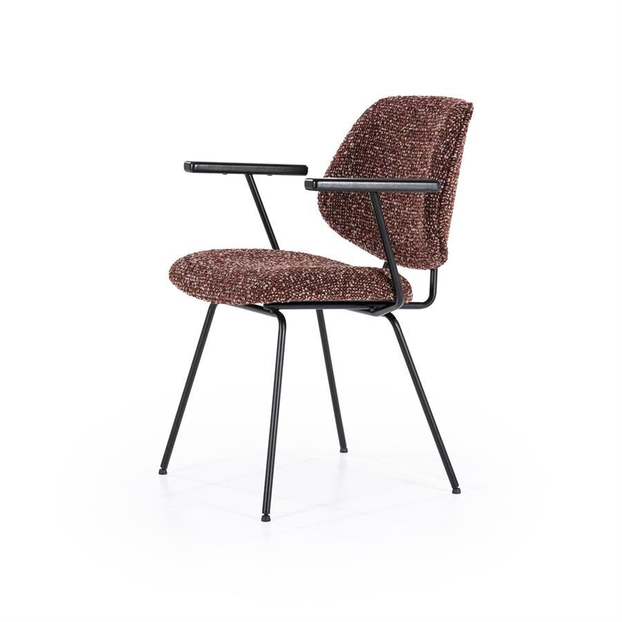 Stoel Jon met arml – rood Maywood