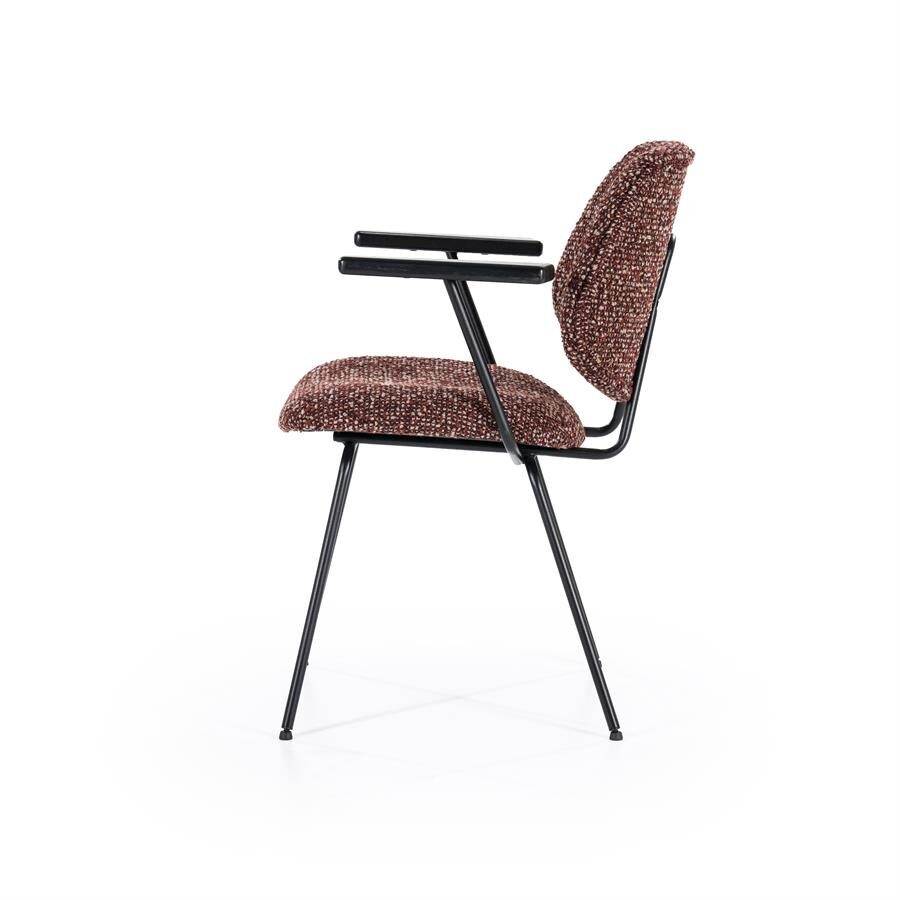Stoel Jon met arml – rood Maywood