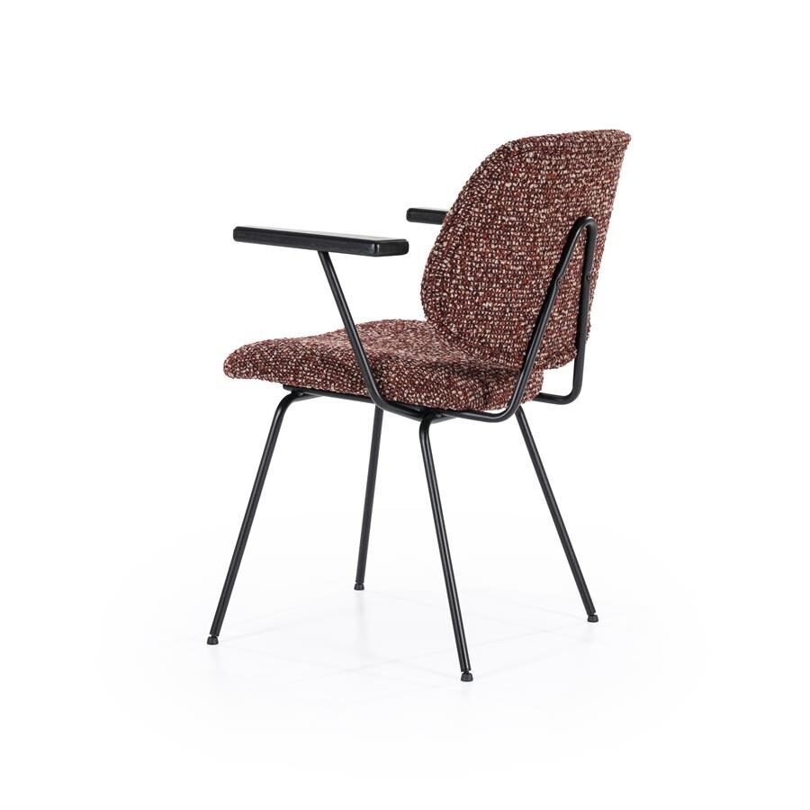 Stoel Jon met arml – rood Maywood