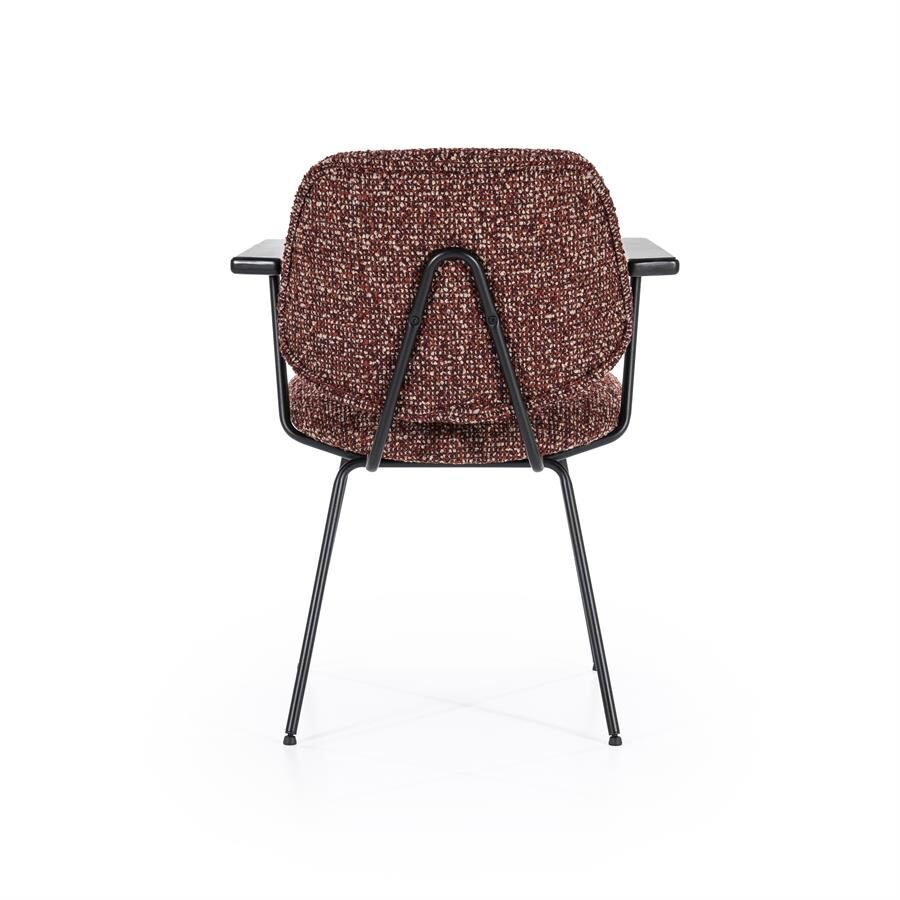 Stoel Jon met arml – rood Maywood
