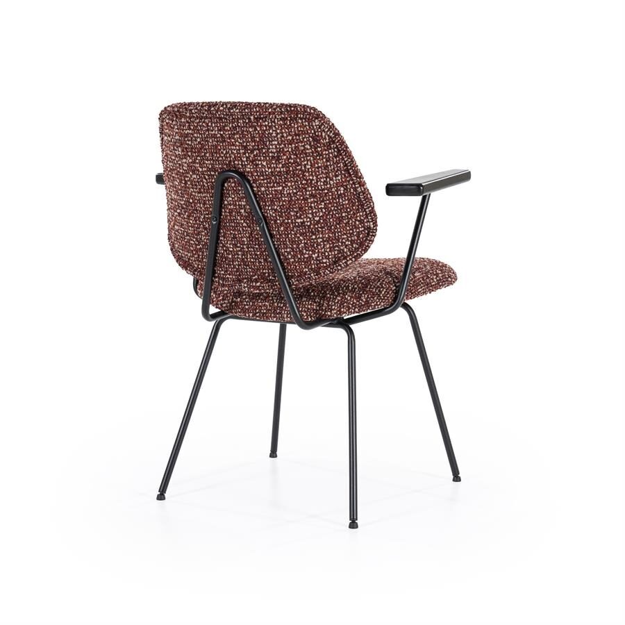 Stoel Jon met arml – rood Maywood