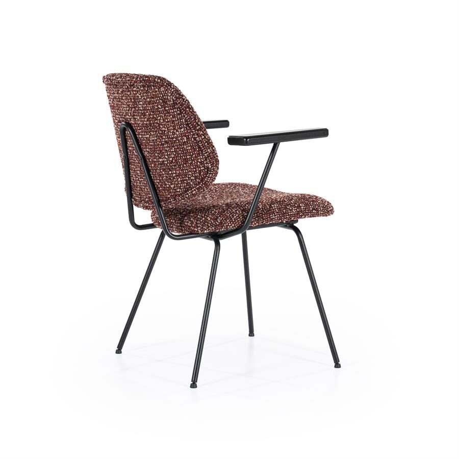Stoel Jon met arml – rood Maywood