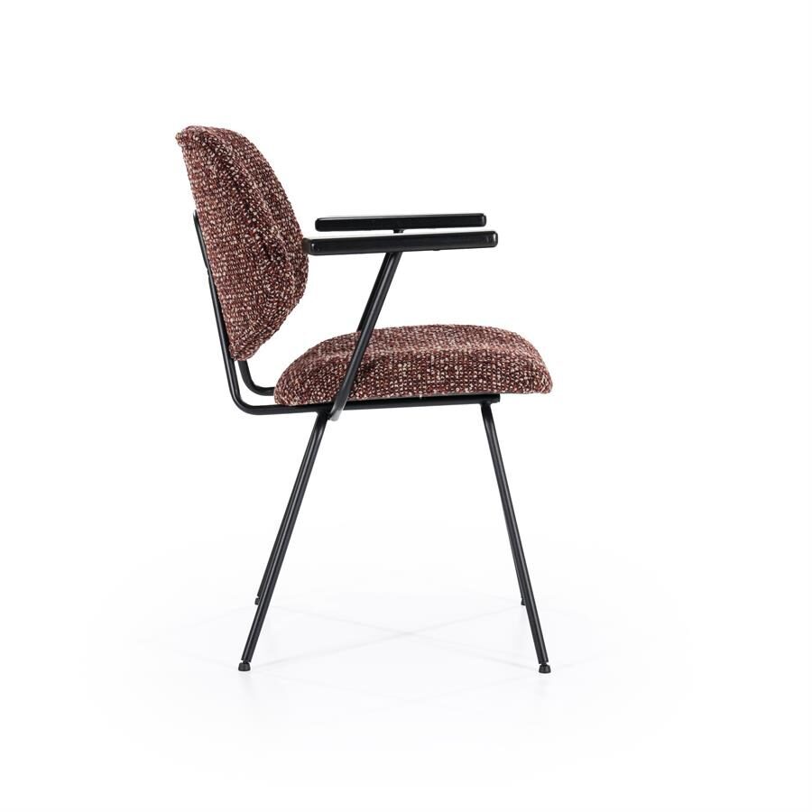 Stoel Jon met arml – rood Maywood