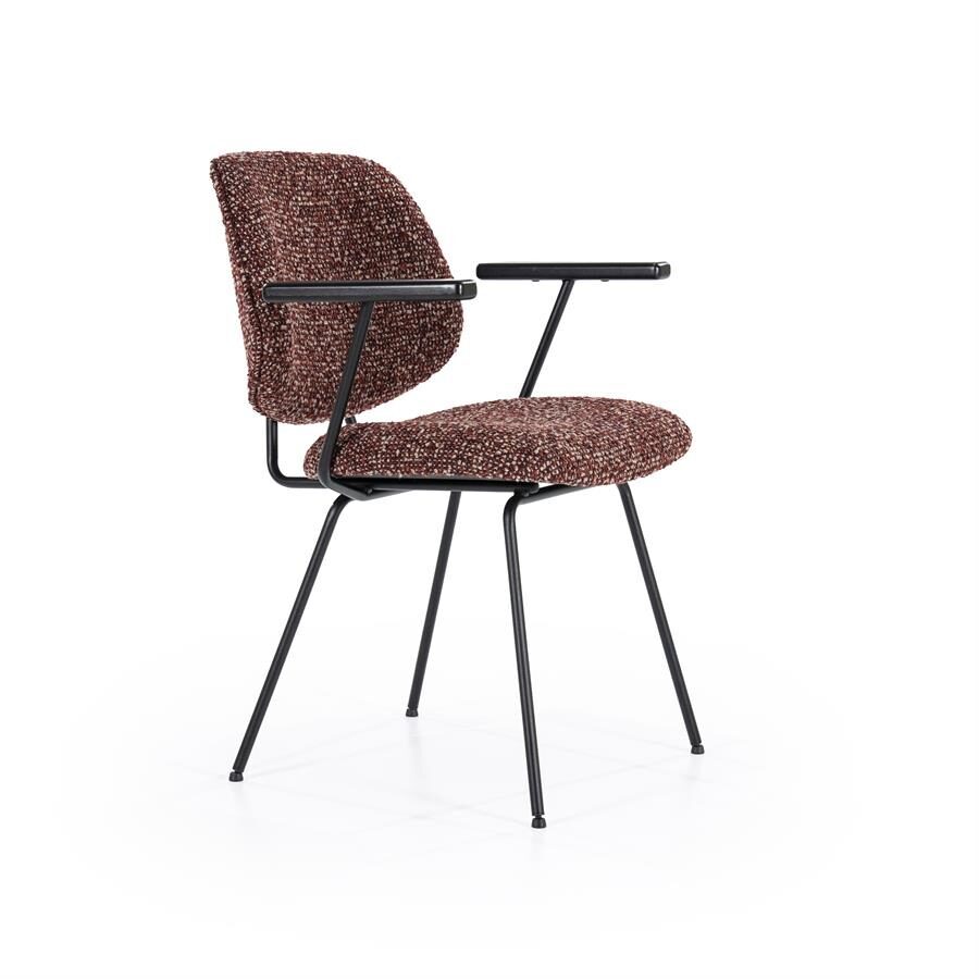 Stoel Jon met arml – rood Maywood