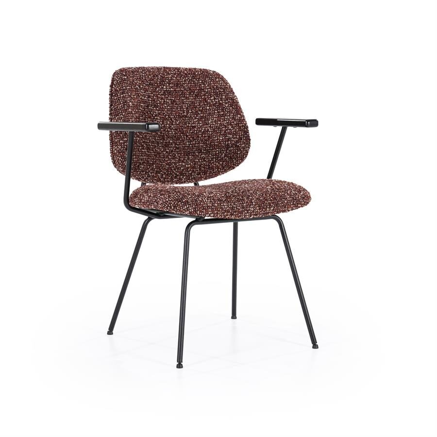 Stoel Jon met arml – rood Maywood