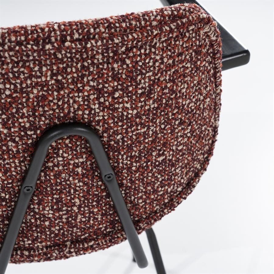 Stoel Jon met arml – rood Maywood