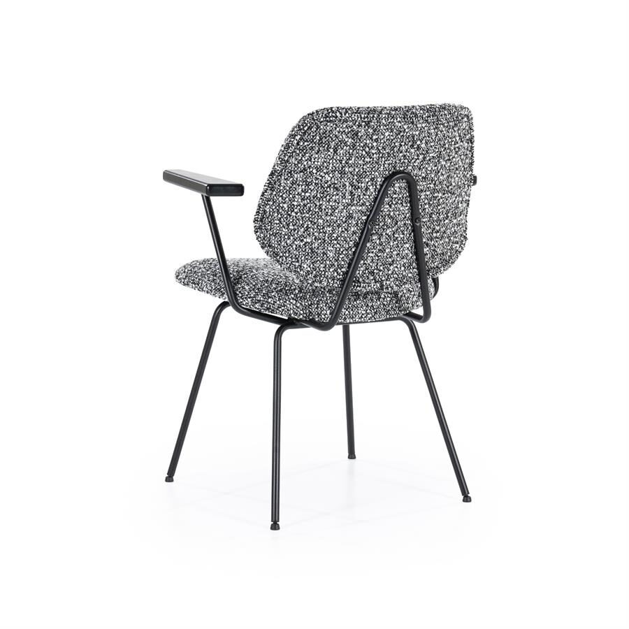 Stoel Jon met arml – zwart Maywood