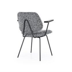Stoel Jon met arml – zwart Maywood