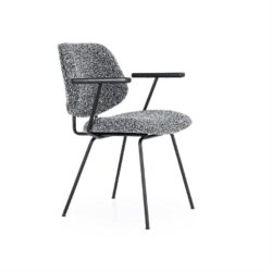 Stoel Jon met arml – zwart Maywood