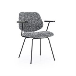 Stoel Jon met arml – zwart Maywood