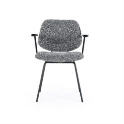 Stoel Jon met arml – zwart Maywood