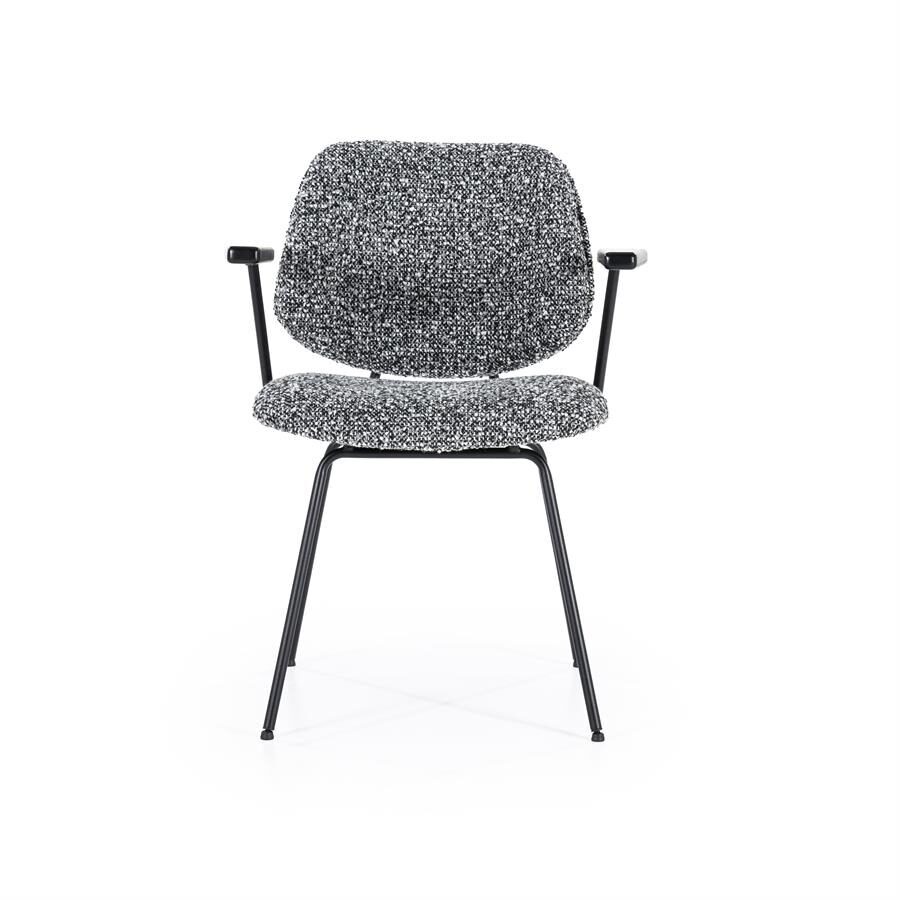 Stoel Jon met arml – zwart Maywood