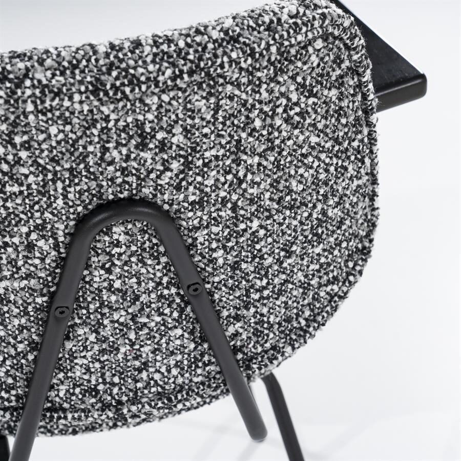 Stoel Jon met arml – zwart Maywood
