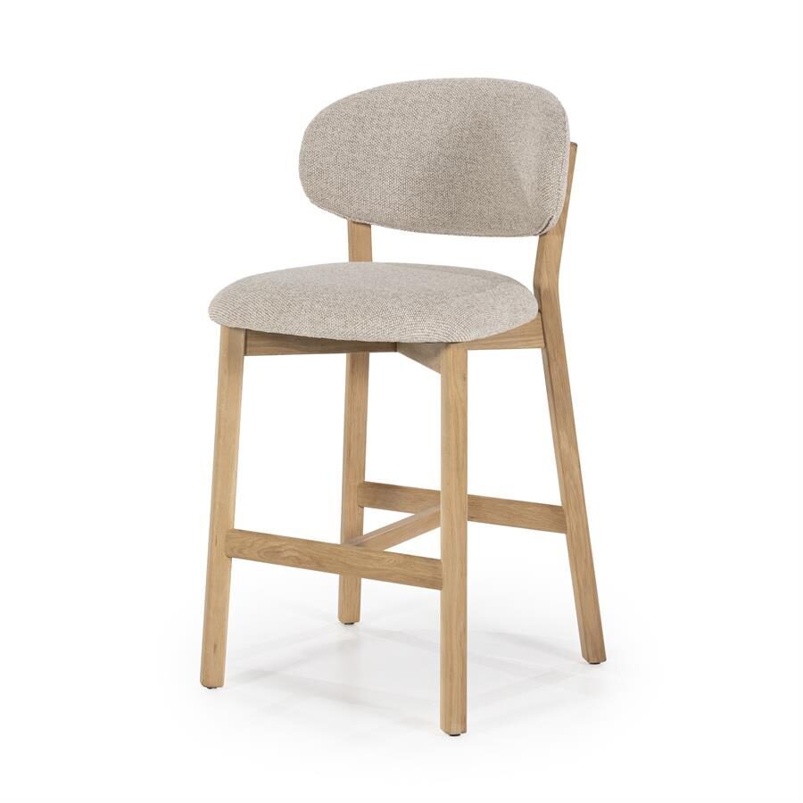 Barstoel Mikky | Naturel & Taupe Moon