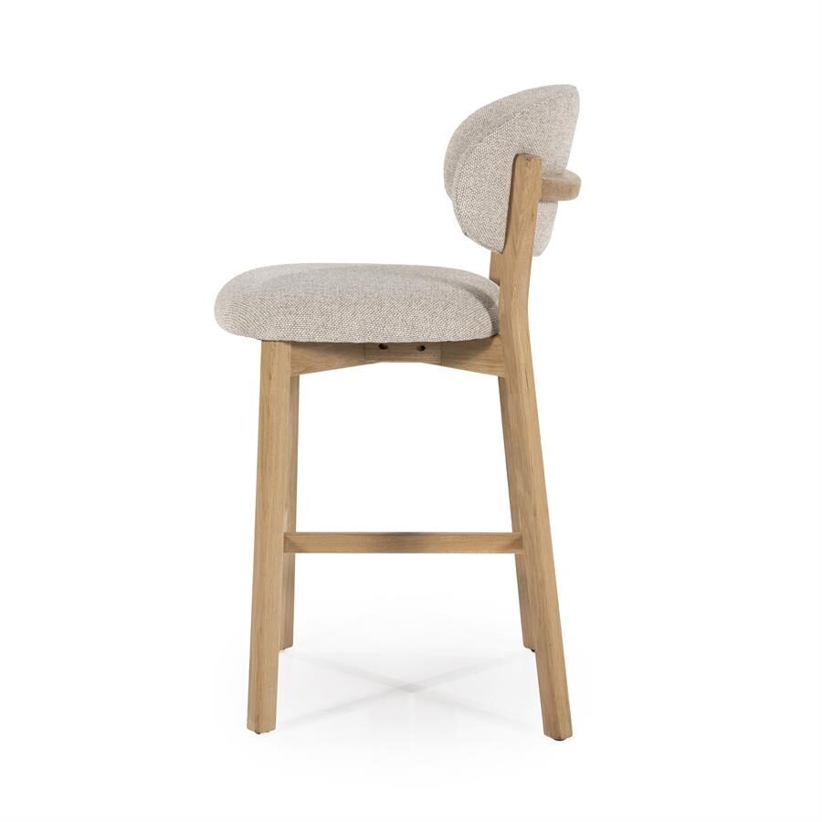Barstoel Mikky | Naturel & Taupe Moon