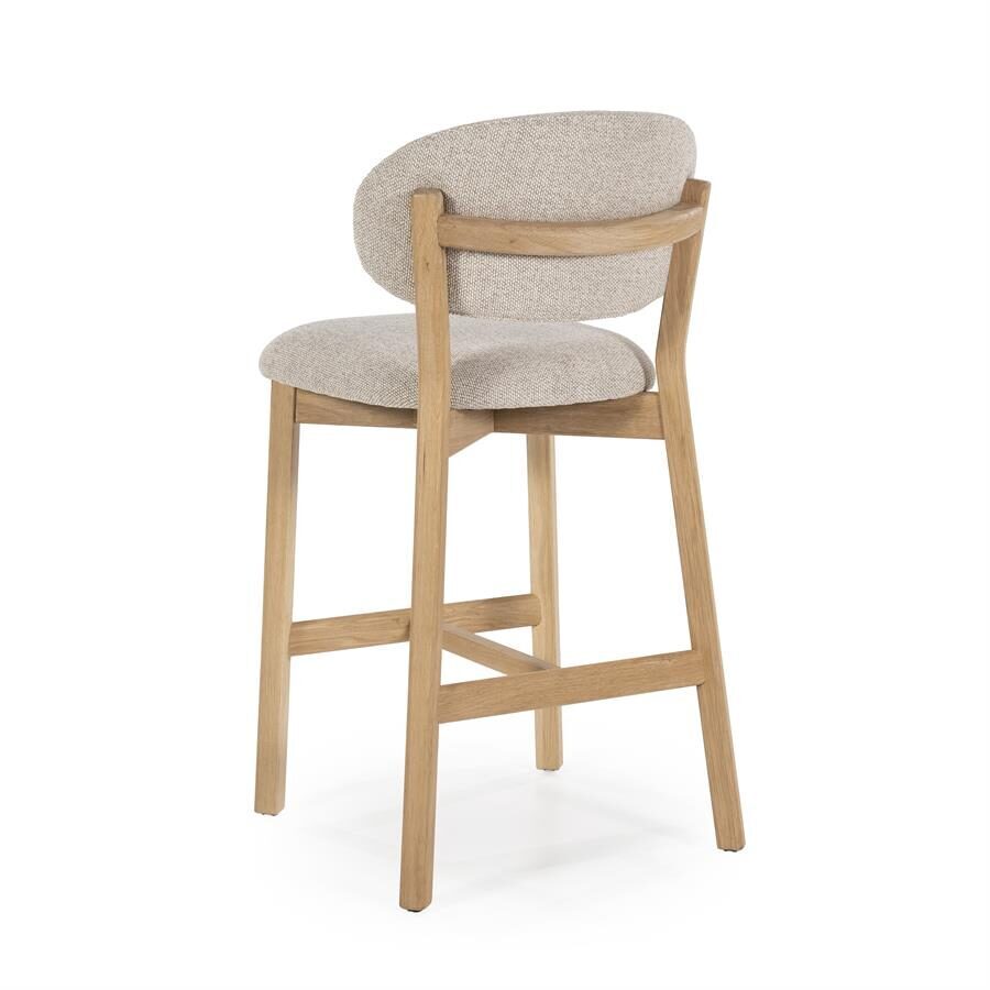 Barstoel Mikky | Naturel & Taupe Moon